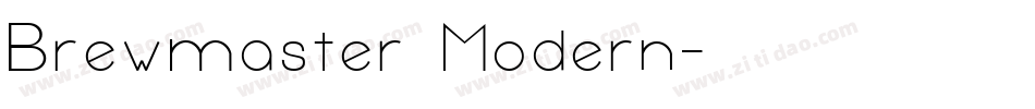 Brewmaster Modern字体转换
